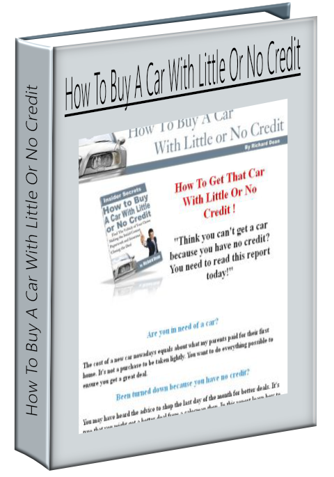 How To Buy A Car With Little Or No Credit